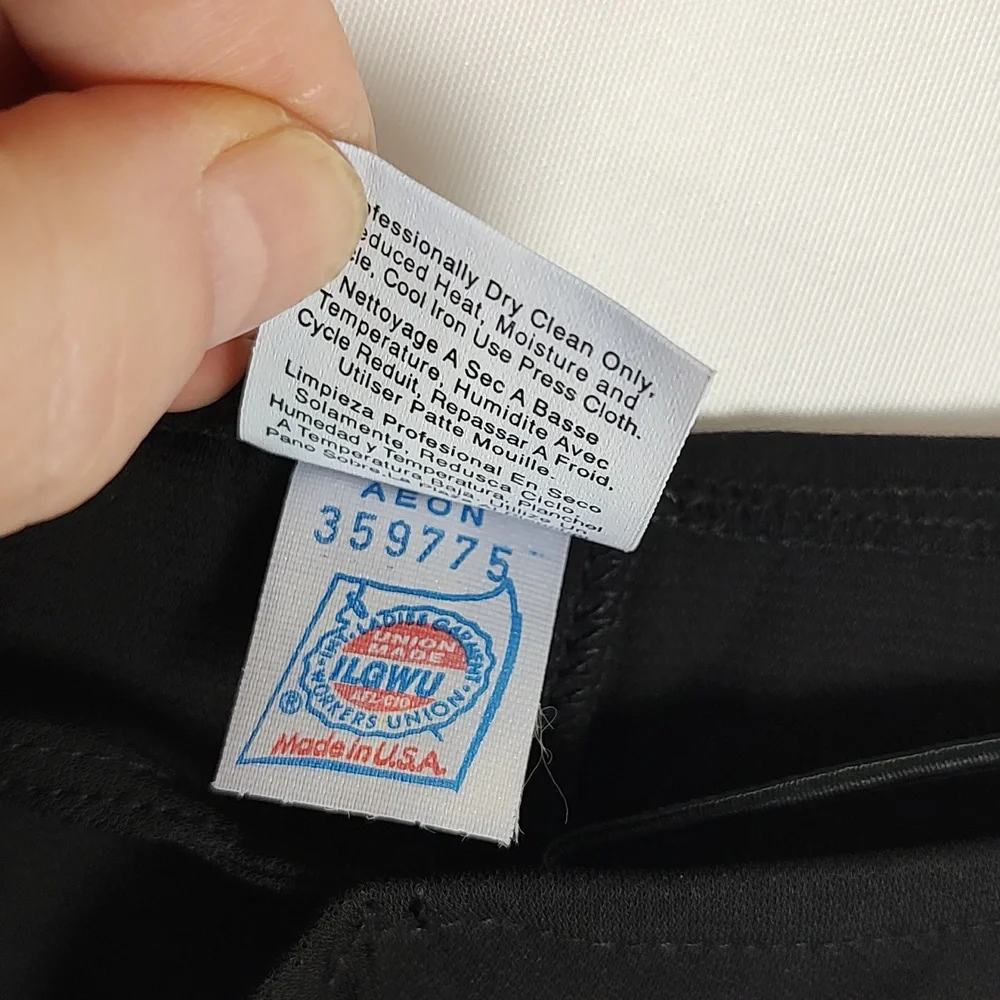 🔥HP🔥 Donna Karan NY 🔥 Black Label Front Bow Tie Closure Pants Medium 90's NWT - Picture 13 of 14